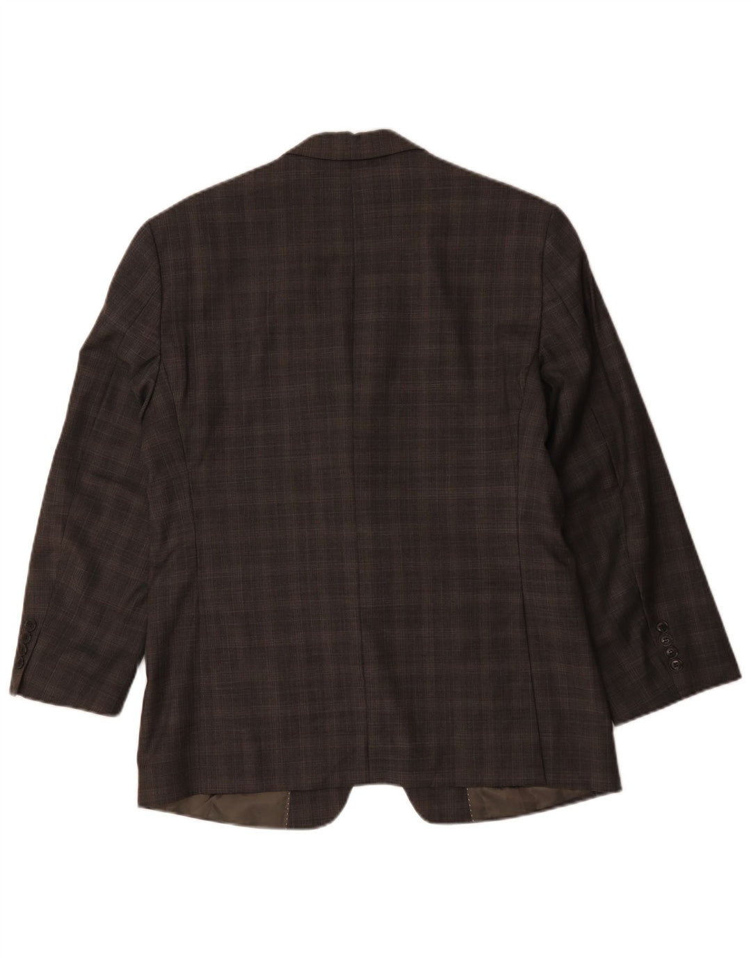 Jachetă pentru bărbați Tommy Hilfiger, cu 2 nasturi, US 41, lână în carouri maro mare