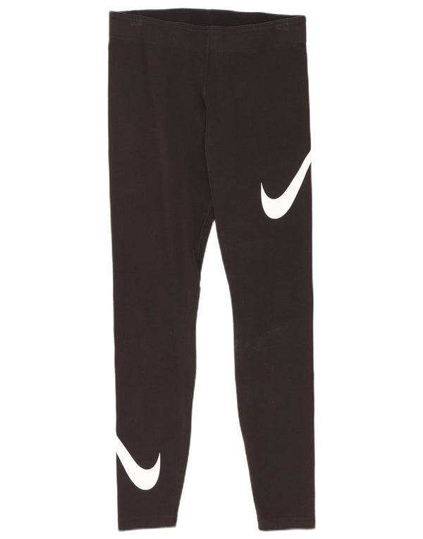 Leggings grafic Nike pentru femei UK 12 Medium Black