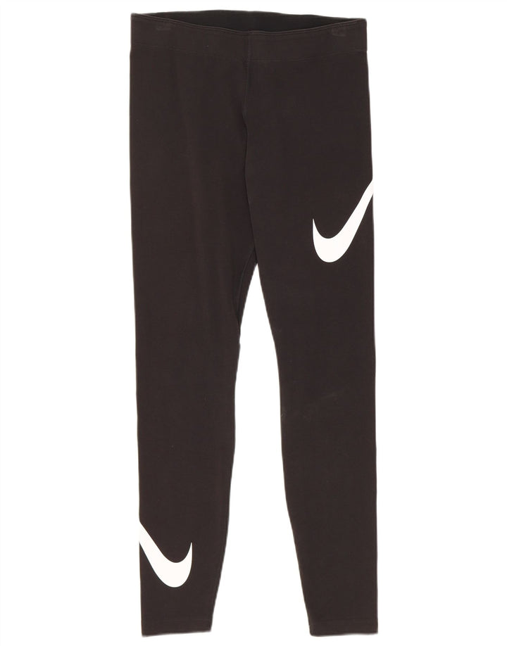 Leggings grafic Nike pentru femei UK 12 Medium Black