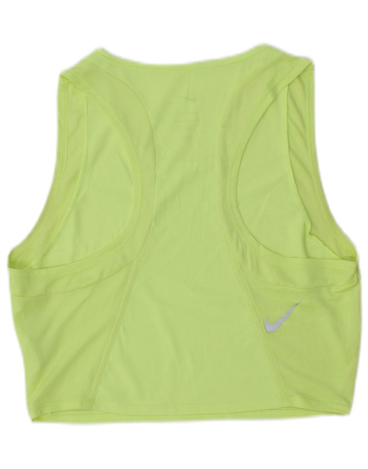 Top Vest Crop Dri Fit pentru femei Nike UK 12 Medium Green