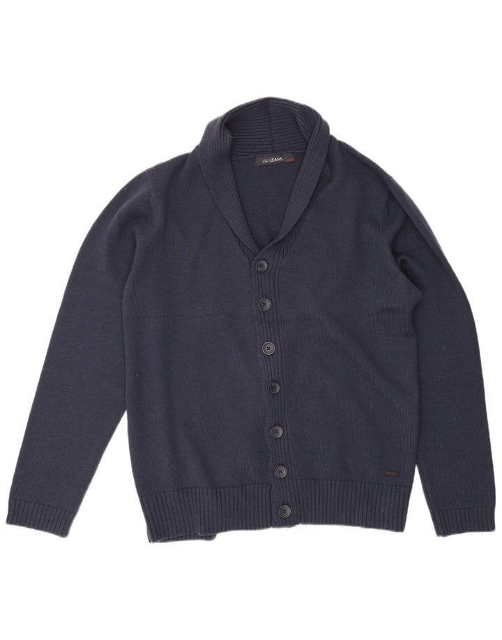Pulover cardigan bărbați LIU JO XL Lână bleumarin