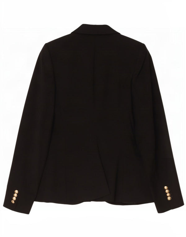 Sacou blazer pentru femei Zara, cu 1 nasture, UK 10, poliester negru mic
