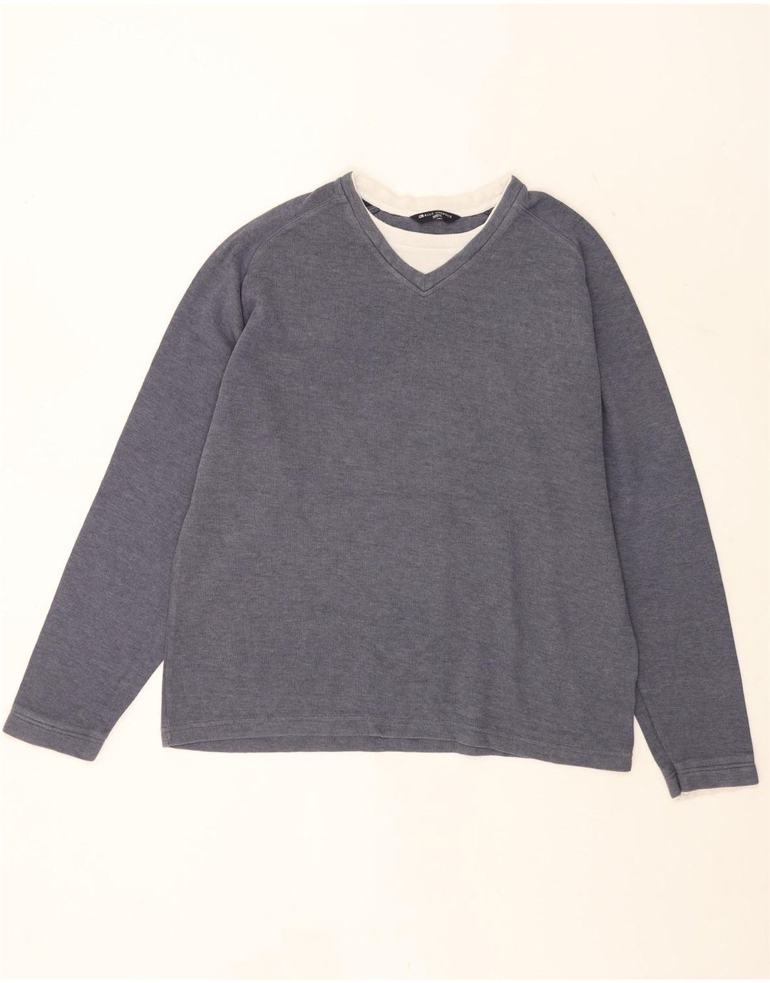 Pulover pentru bărbați Marks & Spencer Blue Harbour Pulover mare din bumbac bleumarin