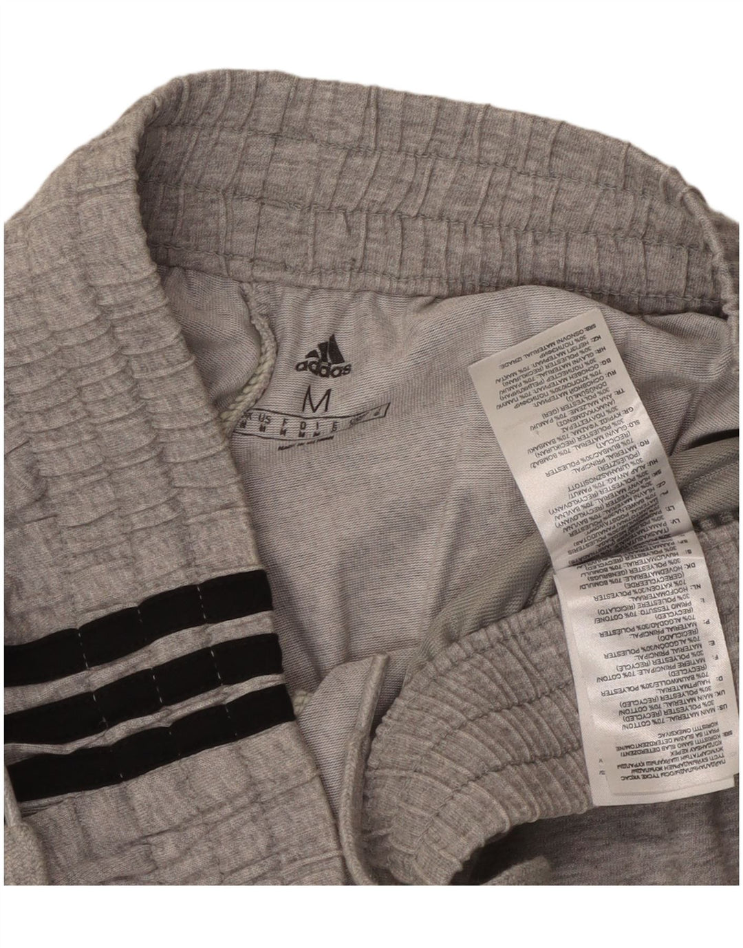 Pantaloni scurți sport pentru bărbați Adidas, din bumbac cu pete gri medii