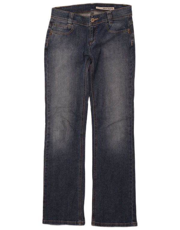 DKNY Blugi drepti pentru femei US 4 Small W28 L31 Blue Bumbac