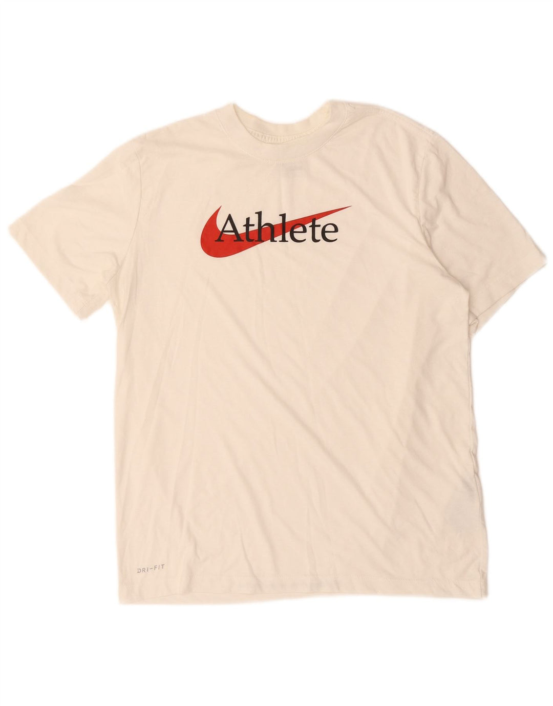 Tricou grafic NIKE Dri Fit pentru bărbați Top din bumbac alb mediu