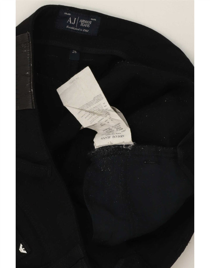 Blugi skinny pentru femei Armani W26 L31 poliester negru