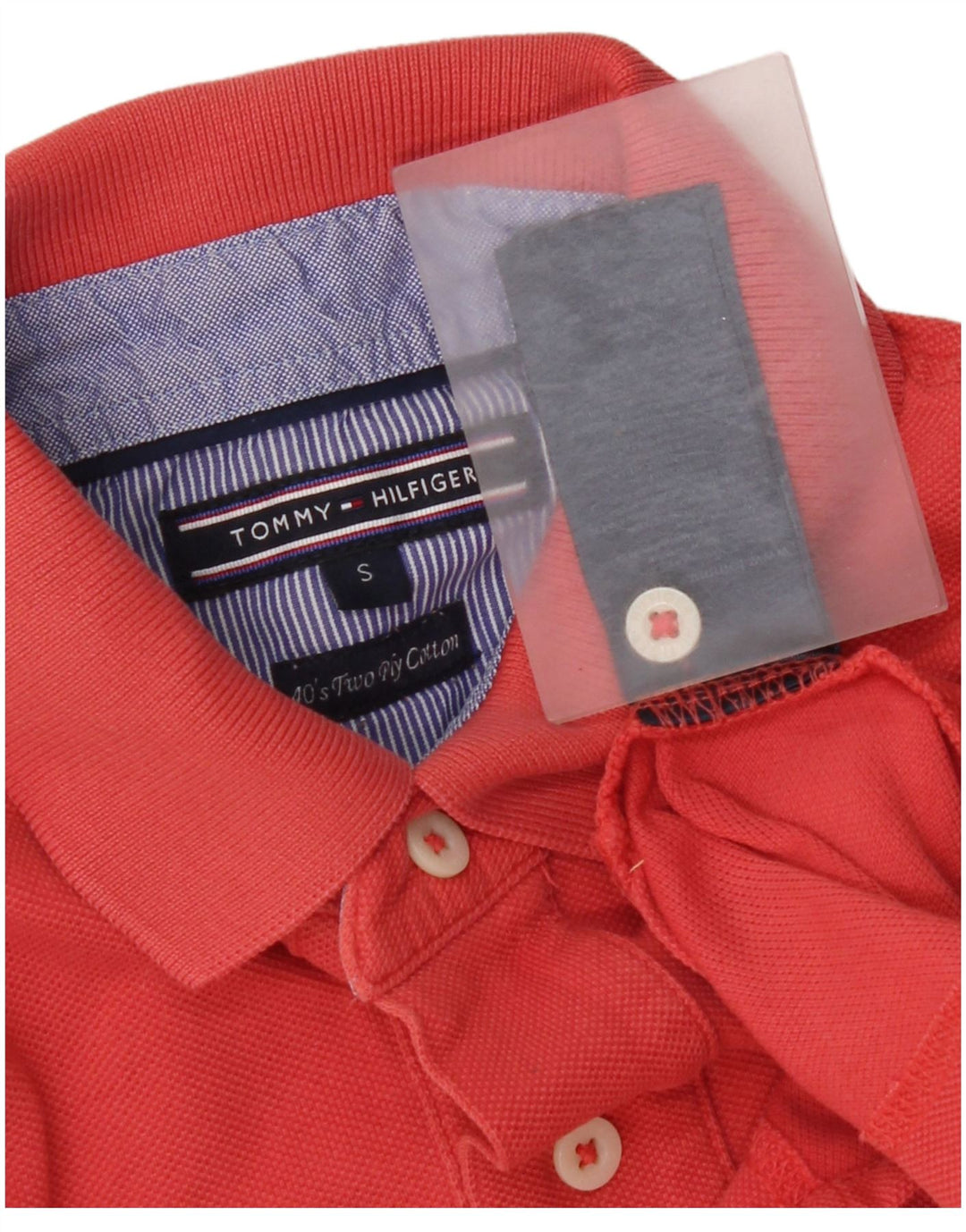 Tricou polo Tommy Hilfiger pentru bărbați, bumbac roșu mic