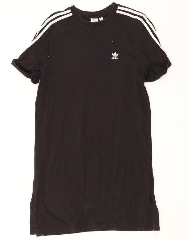 Rochie tricou Adidas pentru femei UK 14 Medium Black Bumbac
