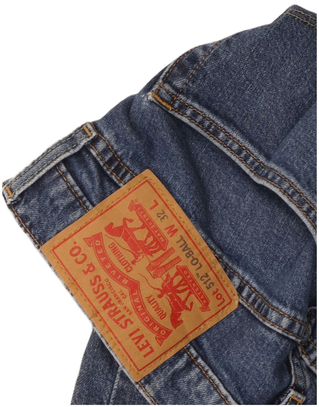 Blugi conici pentru bărbați Levi's 512 Slim Tapered W32 L31 Blue