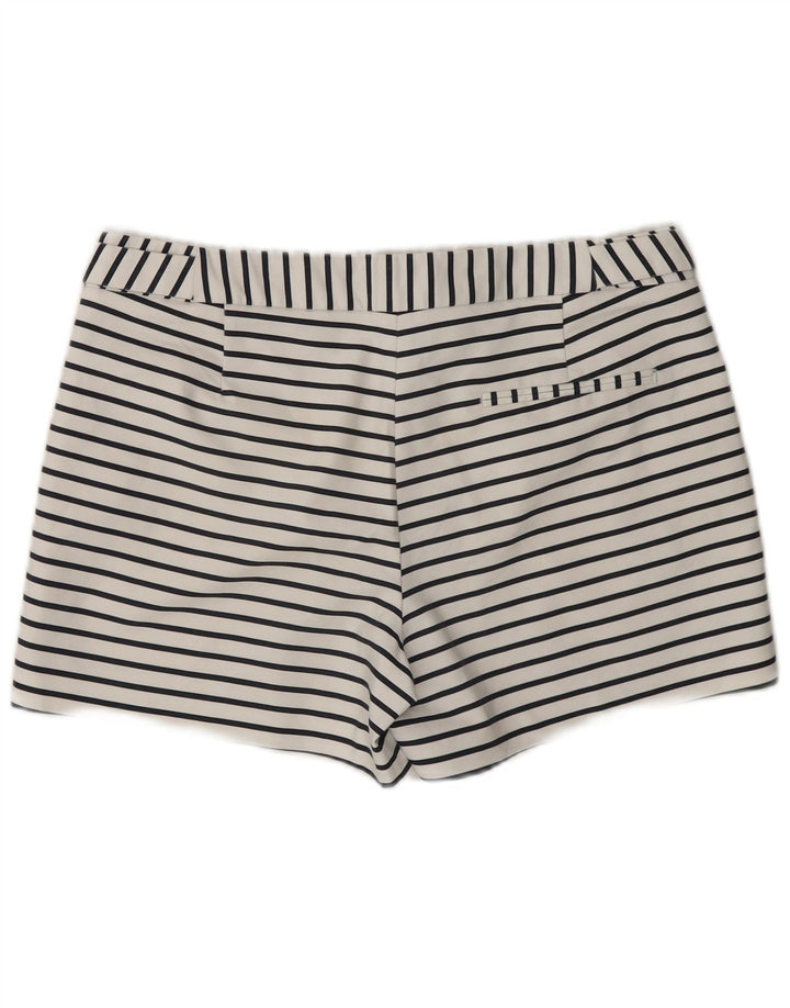 Pantaloni scurți casual pentru femei Zara Medium W28 Bumbac cu dungi albe