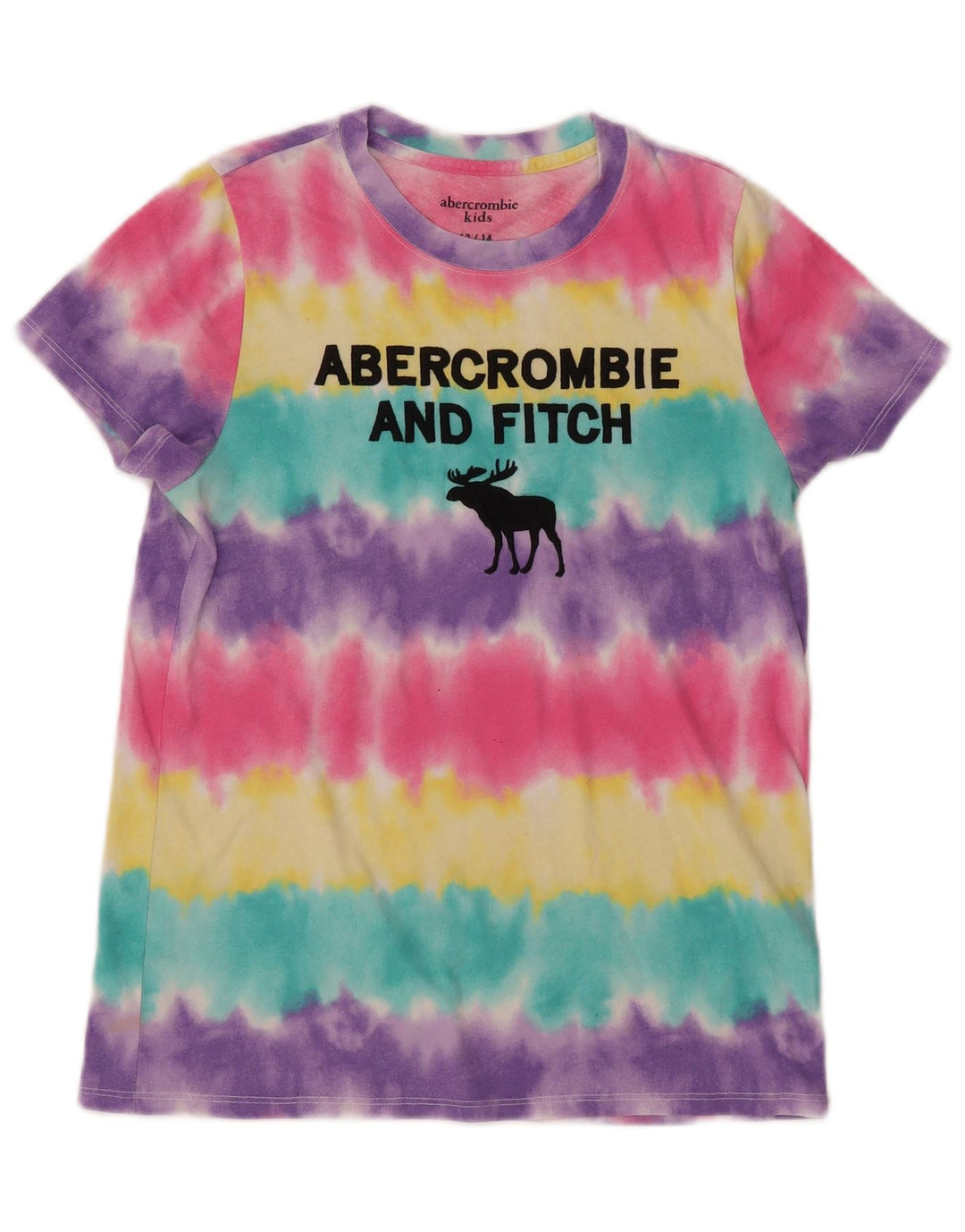 ABERCROMBIE & FITCH Tricou Grafic Fete Top 13-14 Ani Multicolor