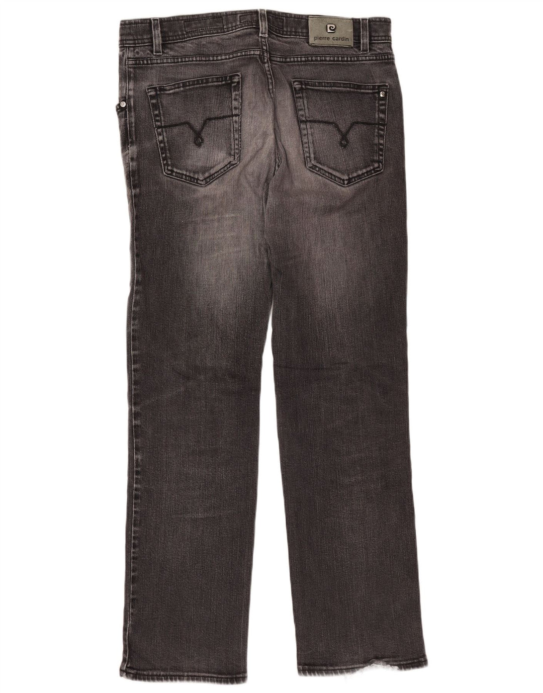 PIERRE CARDIN Blugi drepti pentru bărbați W36 L32 bumbac gri