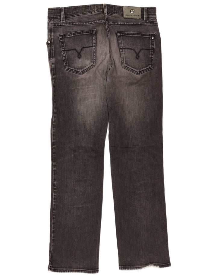 PIERRE CARDIN Blugi drepti pentru bărbați W36 L32 bumbac gri