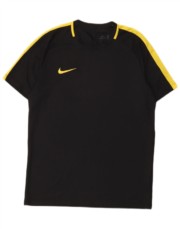 Tricou pentru bărbați Nike Dri Fit Top mare, negru, poliester color bloc