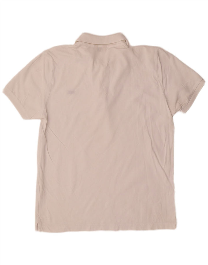 Tricou polo Rifle pentru bărbați, bumbac alb mediu