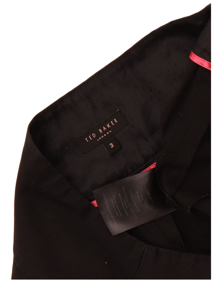 Ted Baker Pantaloni chino subțiri pentru femei Mărimea 3 Mediu L30 L29 Bumbac negru