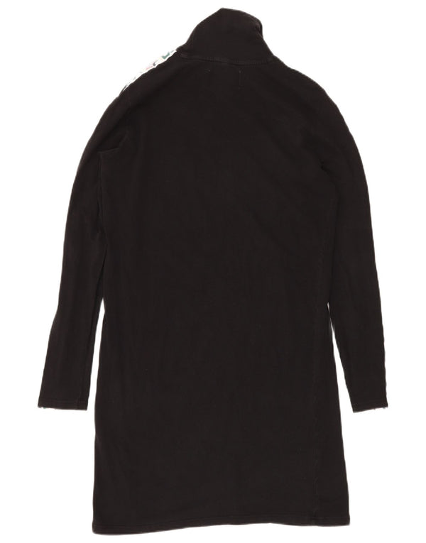 Rochie tricou cu decolteu rulat pentru femei FILA UK 10, negru, color block