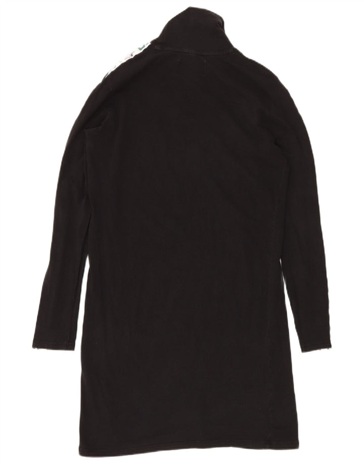 Rochie tricou cu decolteu rulat pentru femei FILA UK 10, negru, color block