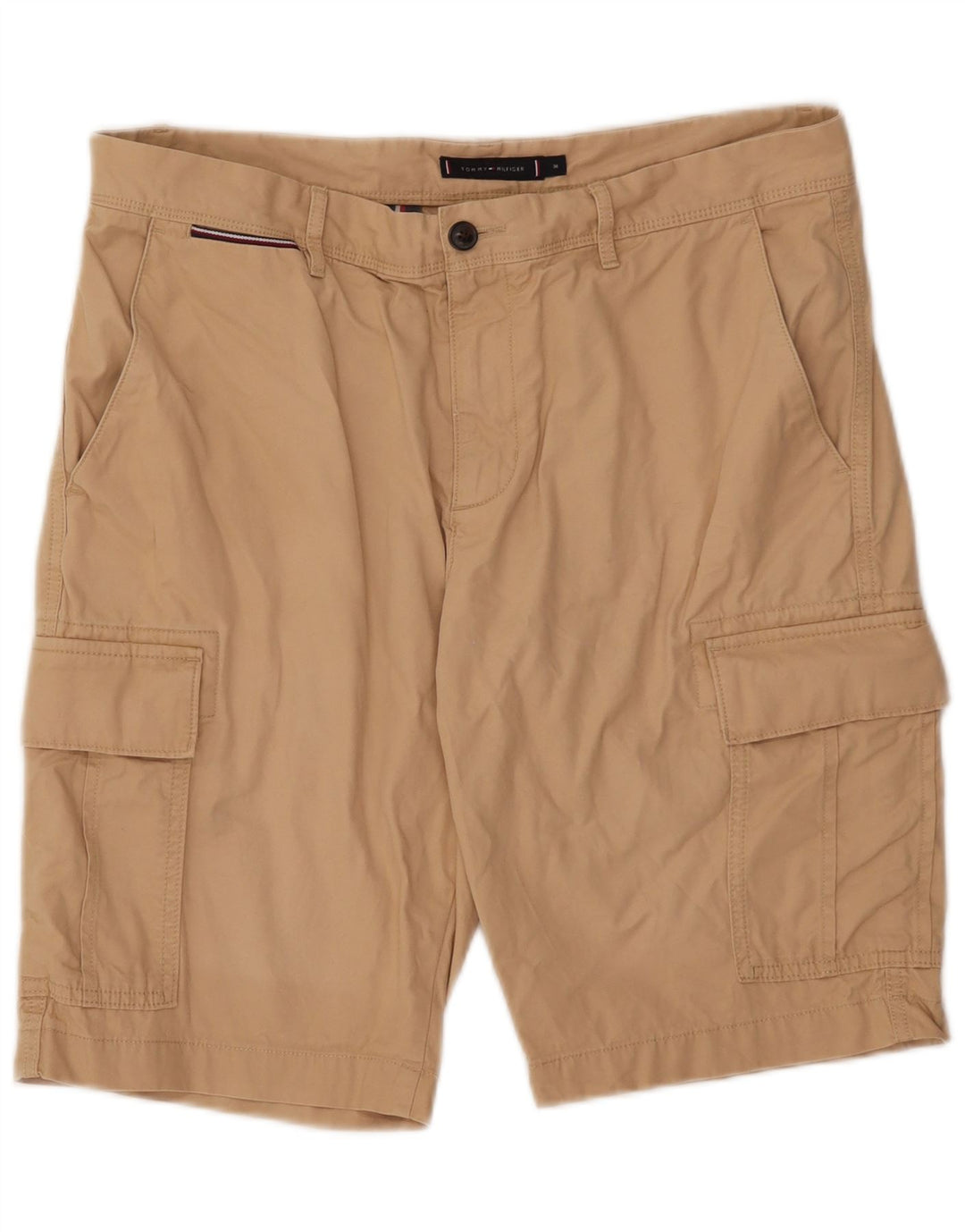 Pantaloni scurți cargo Tommy Hilfiger pentru bărbați W36, mari, bej, bumbac