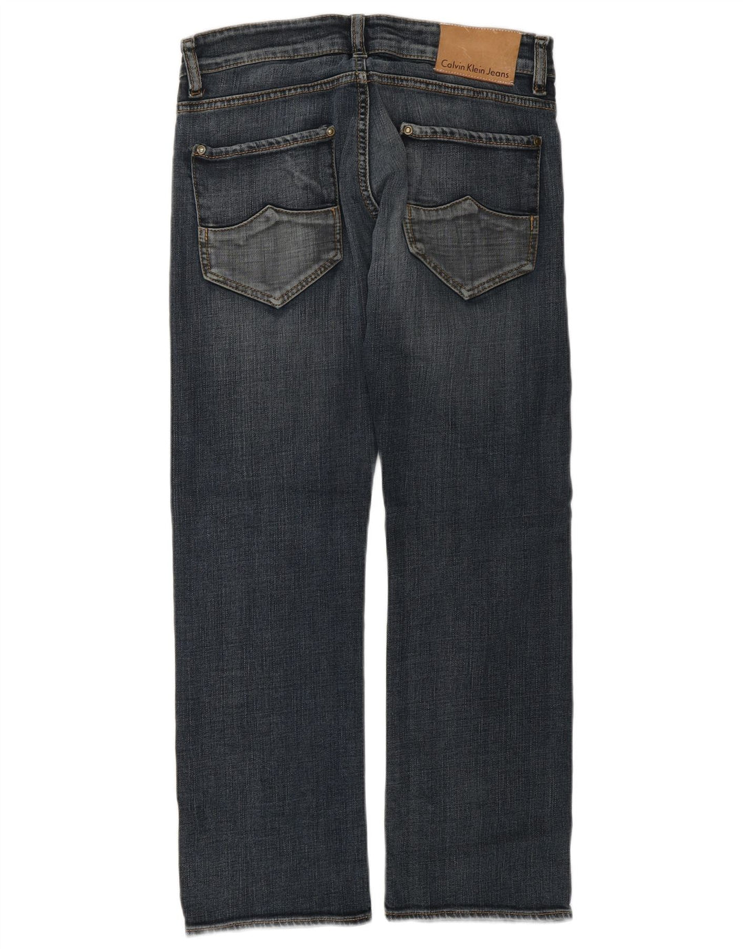 Blugi drepti pentru femei CALVIN KLEIN L30 L27 Bumbac albastru