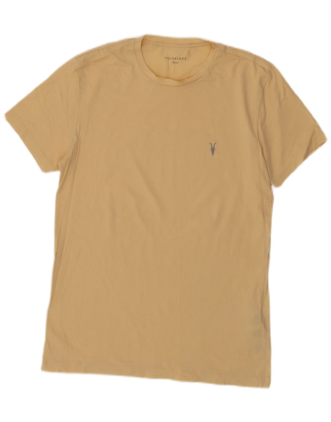 Tricou bărbătesc All Saints Top mic galben bumbac