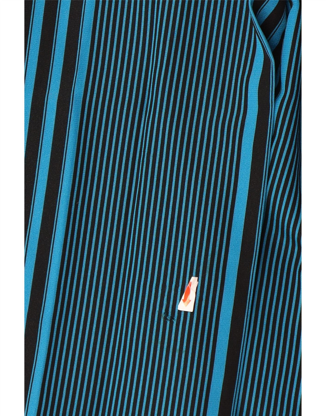 Fusta plisată pentru femei VINTAGE IT 44 Medium W32 Poliester cu dungi albastre