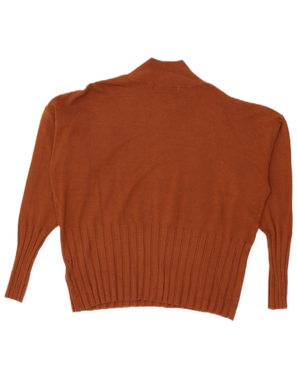 Pulover cu gât țestoasă pentru femei Marks & Spencer, UK 18 XL, viscoză burgundă