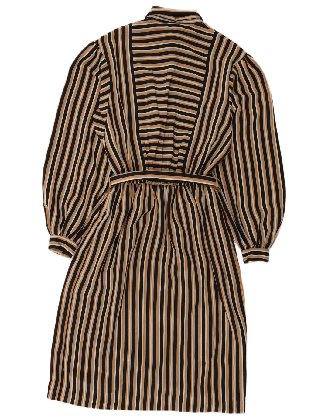 Rochie de bază vintage pentru femei cu cravată în față UK 12 Medium, multicoloră, în dungi