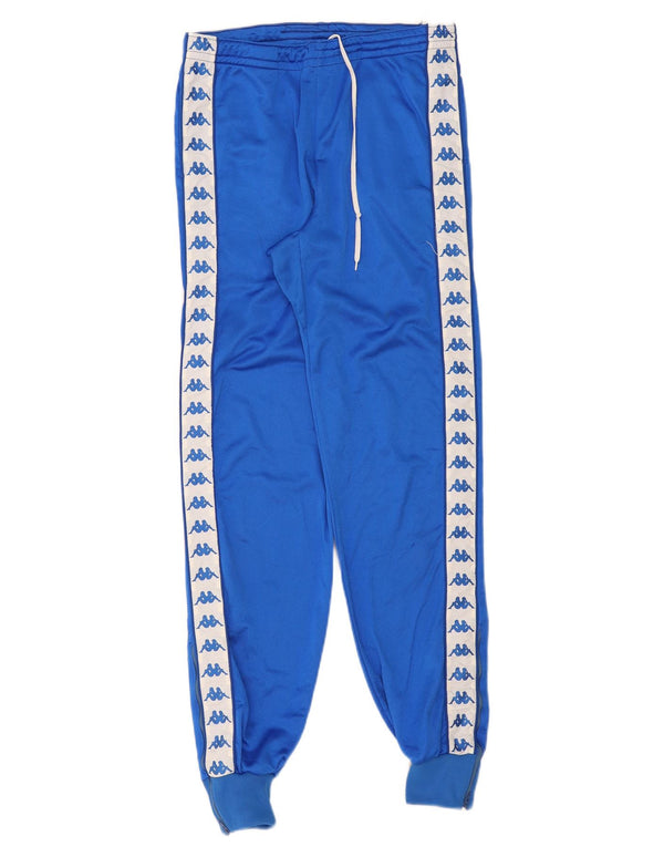 Pantaloni de trening grafic Kappa pentru bărbați Pantaloni de jogging IT 46 Small Blue Colorblock