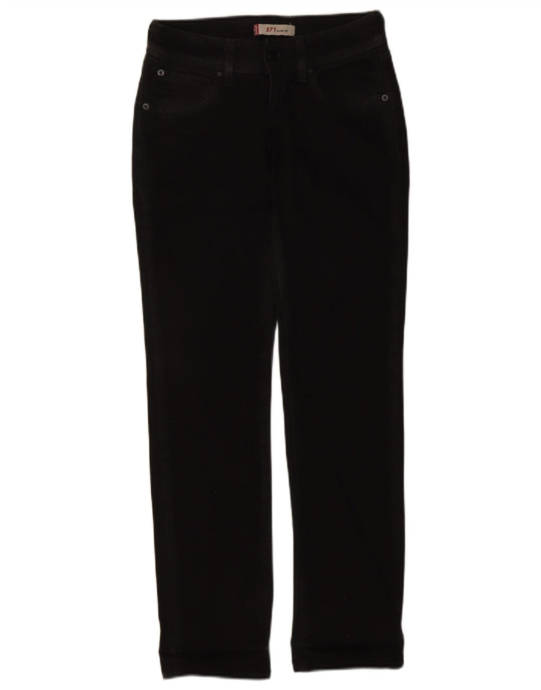 Blugi Levi's 571 Slim pentru femei W26 L30 bumbac negru