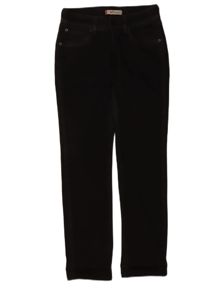 Blugi Levi's 571 Slim pentru femei W26 L30 bumbac negru