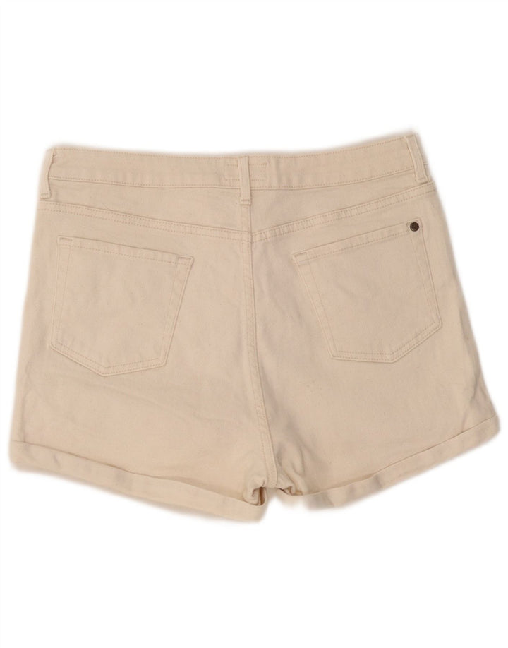 Pantaloni scurți din denim Jack Wills pentru femei UK 14 Large W32 Off White