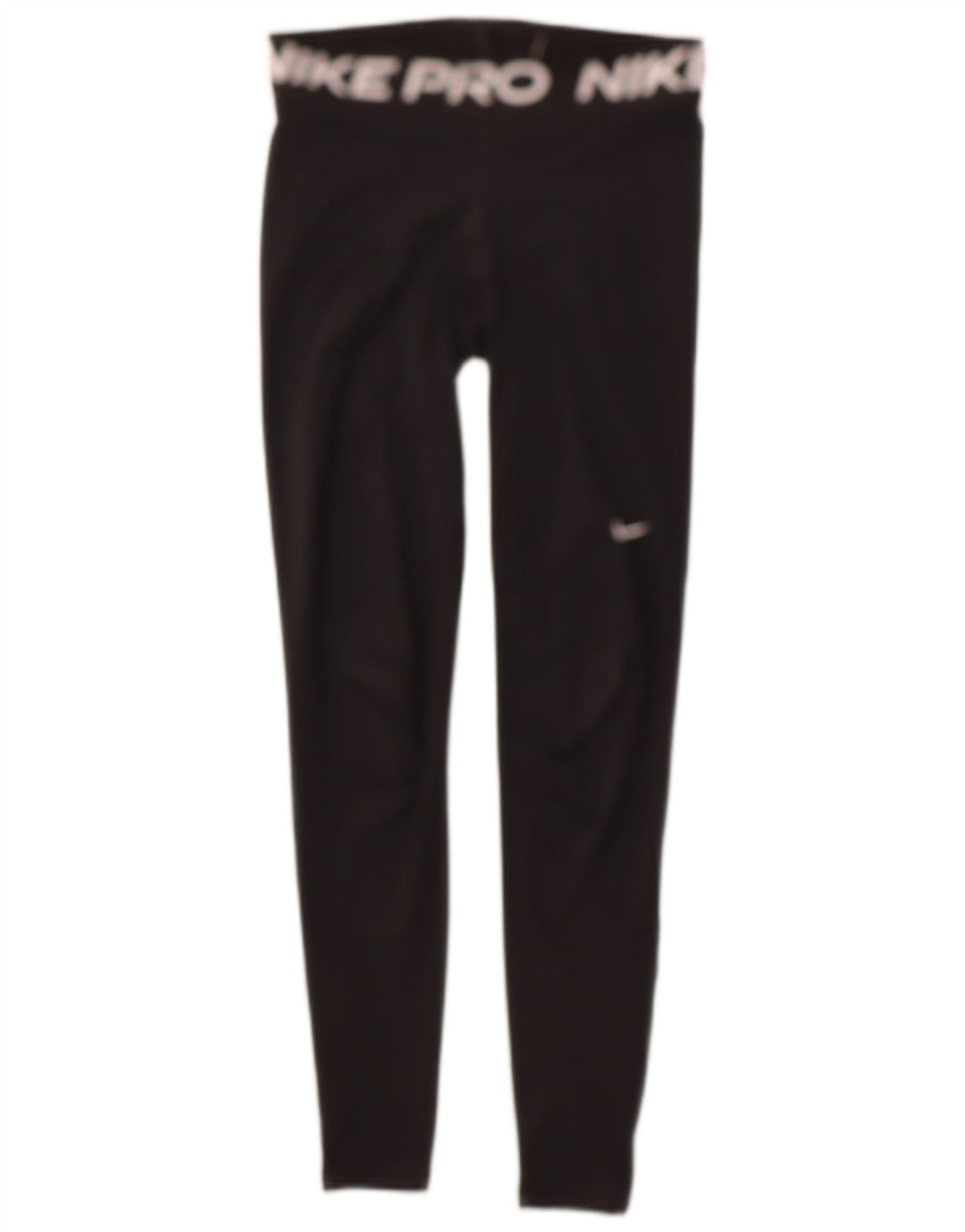NIKE Womens Graphic Leggings UK 14 Medium Black