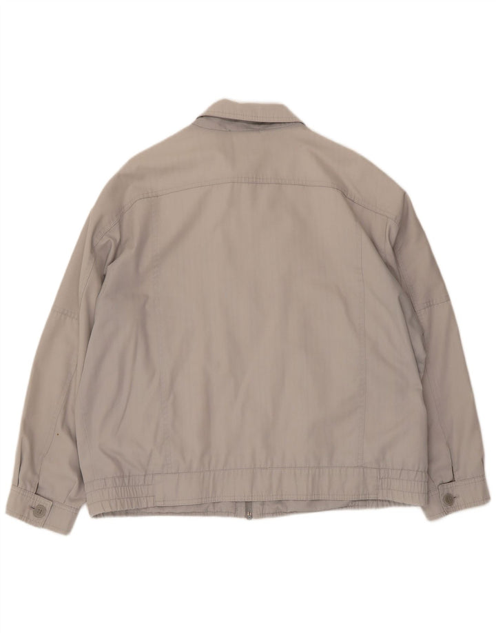 Bomber vintage pentru bărbați UK 40, mare, gri, poliester