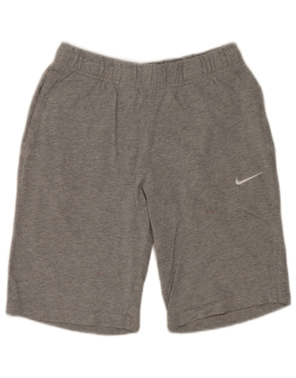 Pantaloni scurti sport pentru femei NIKE UK 10 mici, gri, pete