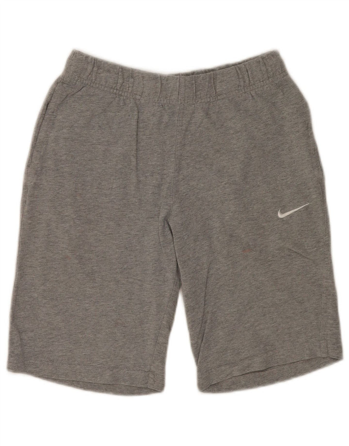 Pantaloni scurti sport pentru femei NIKE UK 10 mici, gri, pete