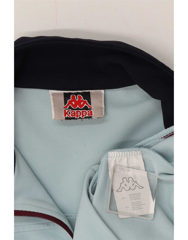 Jachetă de trening Kappa pentru femei UK 12 Medium Blue Colorblock Poliester