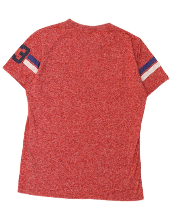 Tricou grafic pentru bărbați Superdry Top mare, roșu, bumbac cu pete