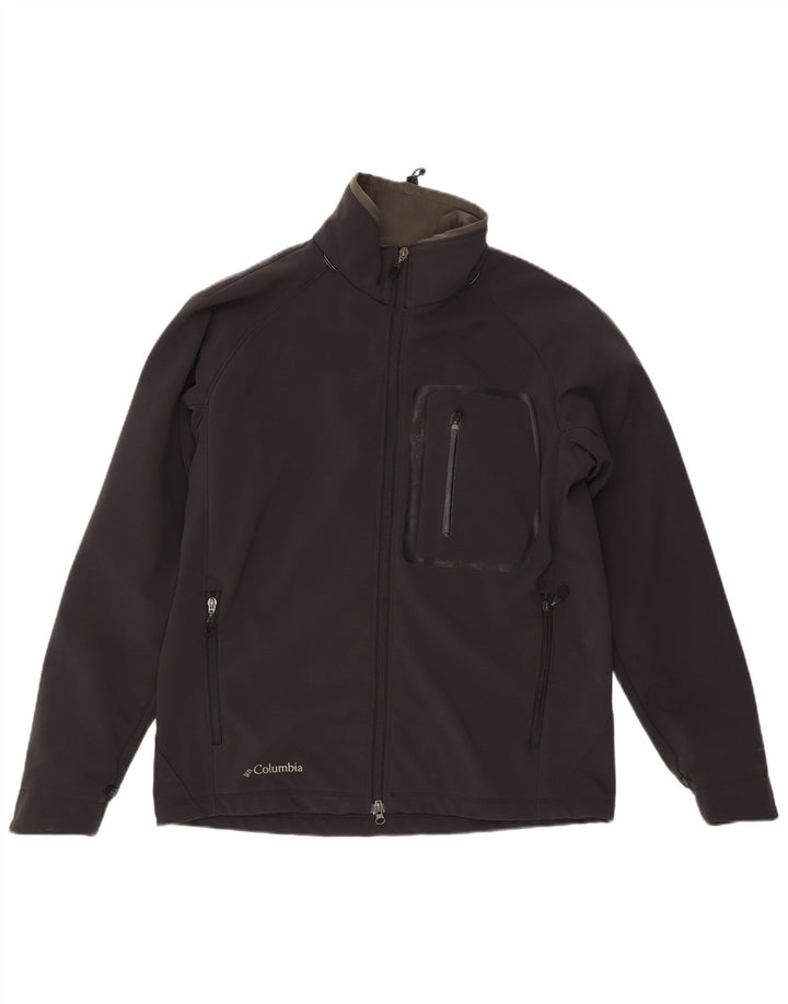 Jachetă Columbia pentru bărbați Interchange Windbreaker UK 40, mare, negru, nailon