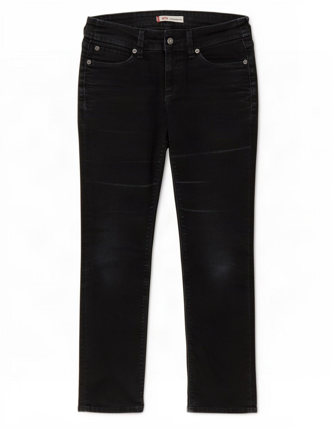 Blugi drepti 470 pentru femei Levi's W28 L28 bumbac bleumarin
