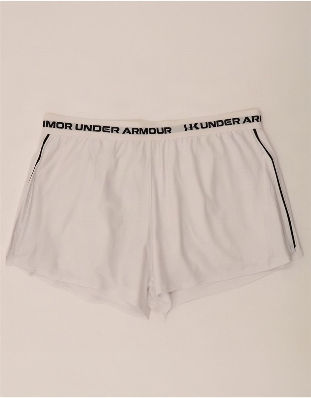 Pantaloni scurți sport grafic Under Armour pentru femei UK 20 2XL poliester alb