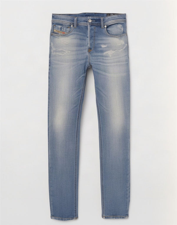 Jeans skinny slim, învechiți, sleenker, pentru bărbați Diesel, L30 L32, bumbac albastru