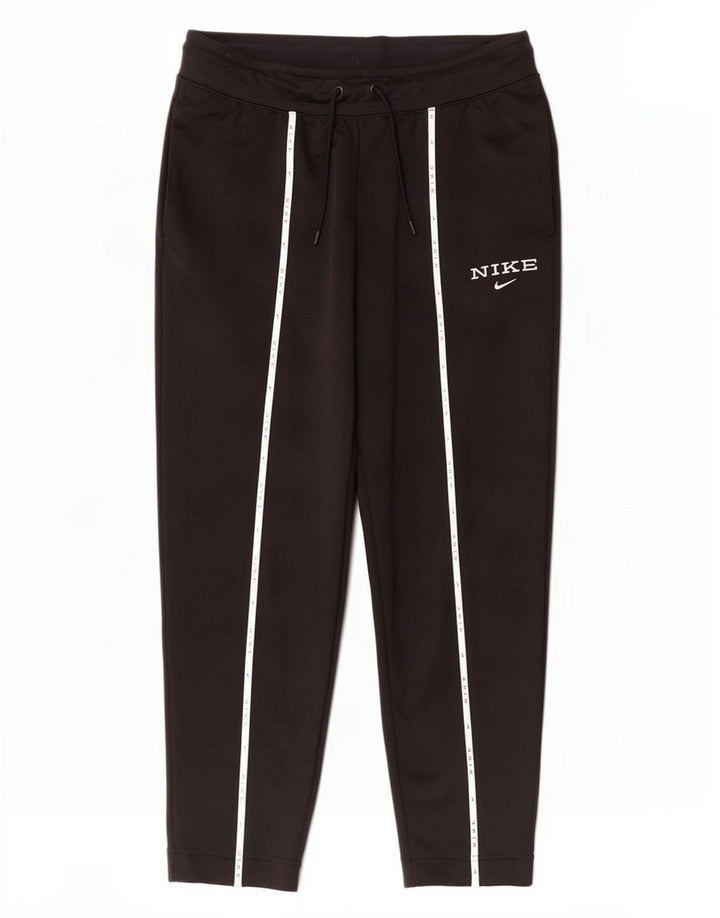 Pantaloni de trening Nike pentru femei, poliester mediu negru