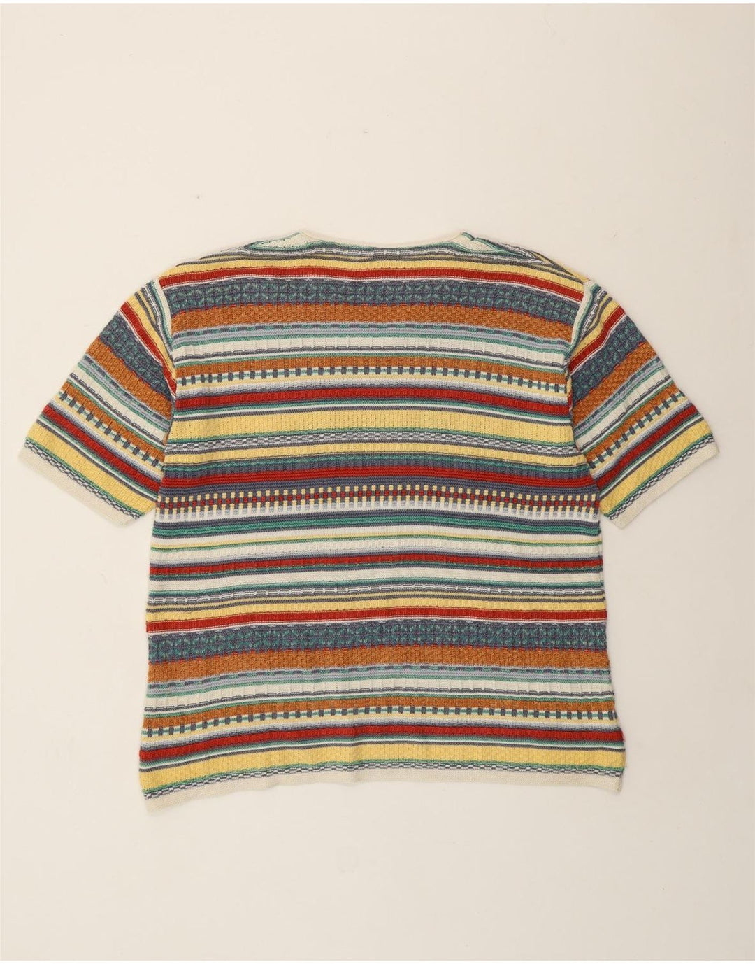 Pulover pentru femei Camelot cu decolteu în V UK 18 XL, multicolor, geometric, retro