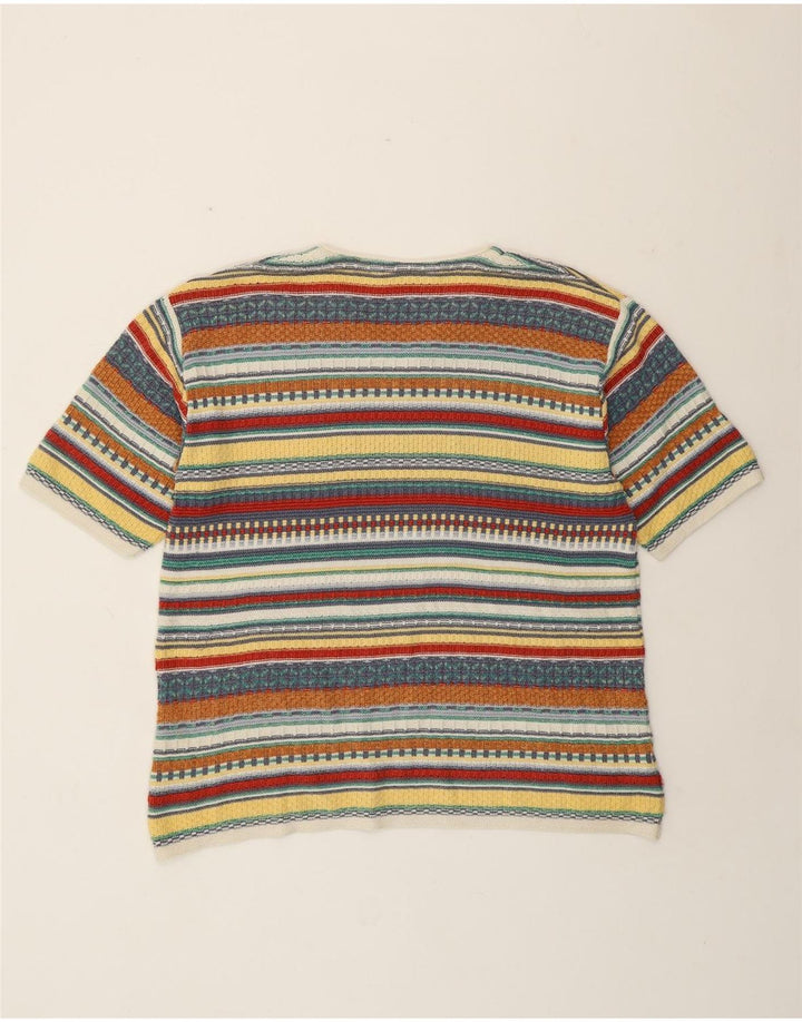 Pulover pentru femei Camelot cu decolteu în V UK 18 XL, multicolor, geometric, retro