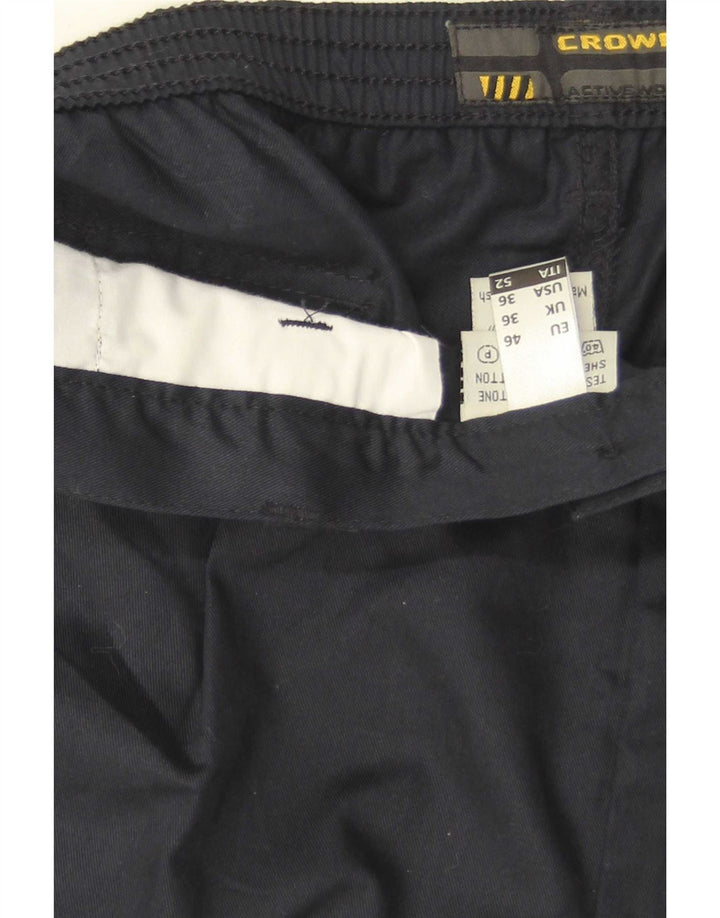 Pantaloni scurți chino pegged pentru bărbați Crown W36 mari din bumbac bleumarin