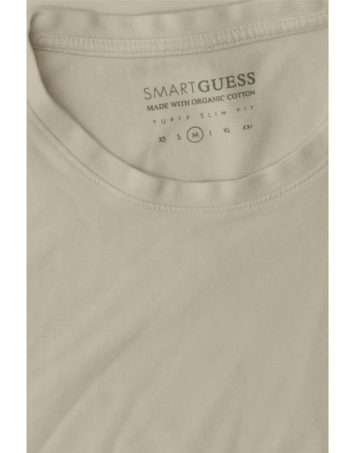 GUESS Womens T-Shirt Top UK 12 Medium White Cotton Vintage Guess and Second-Hand Guess from Messina Hembry 
