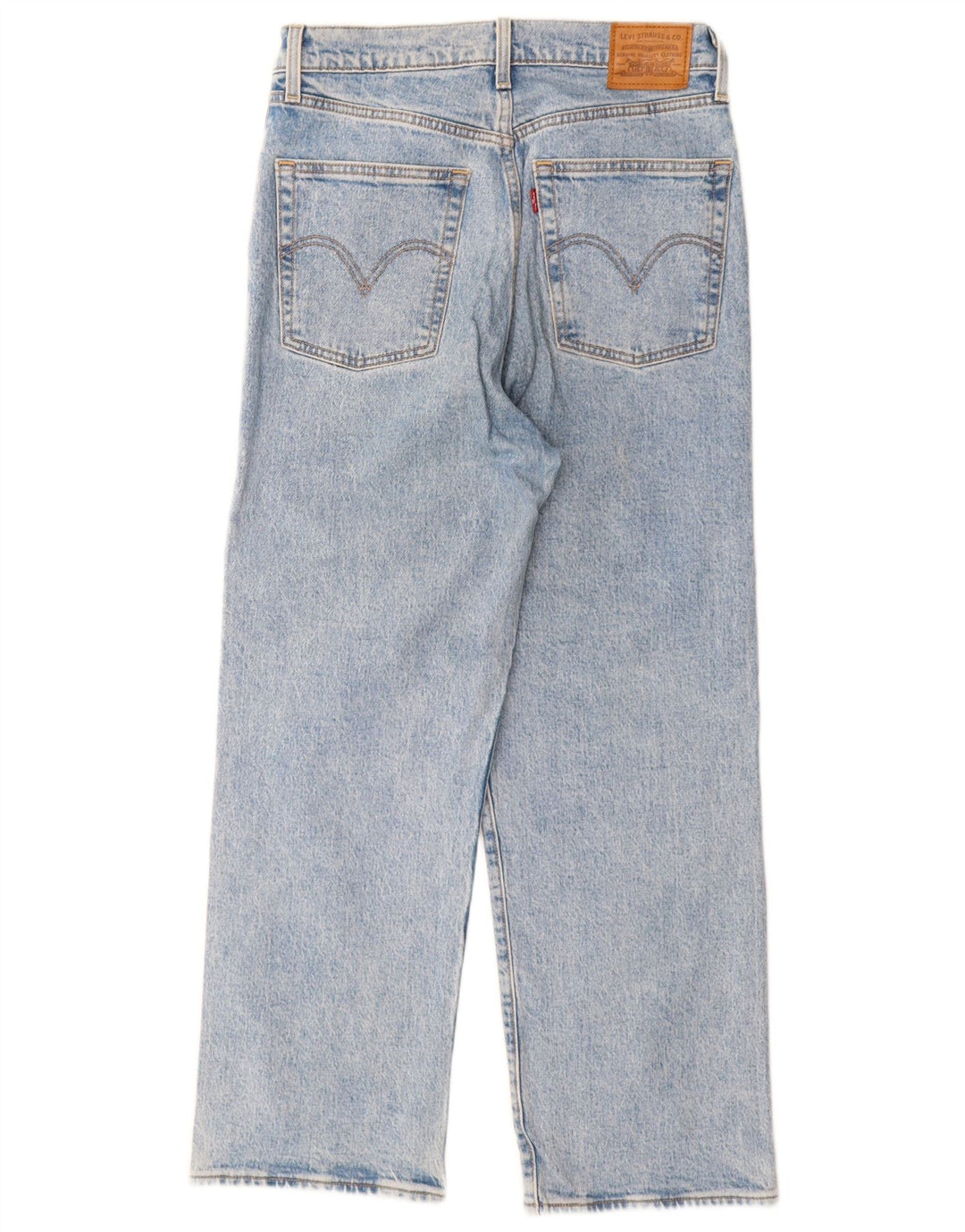 Blugi drepti pentru femei Levi's Ribcage W29 L27 Bumbac albastru