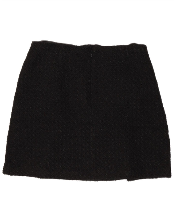 Fusta mini pentru femei Marks & Spencer UK 14 Medium W32 Acrilic negru
